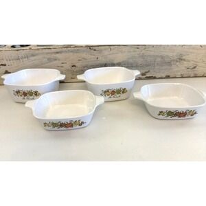 Vintage Corning Ware Spice Of Life Petite Pan Set 4 Casserole Dishes